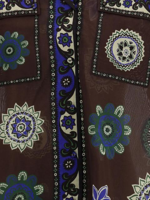 ALEMAIS floral print shirt - Brown