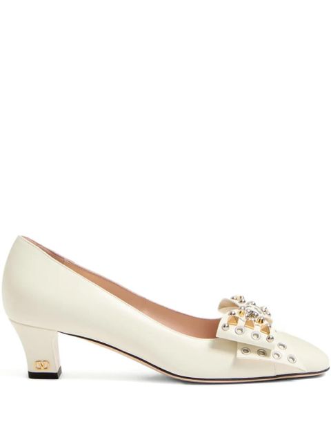 Valentino Garavani 45mm Bowow pumps - White - zdjęcie produktu nr 1