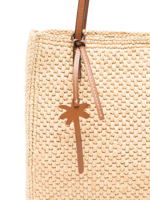 Manebi palm-charm shoulder bag - Neutrals