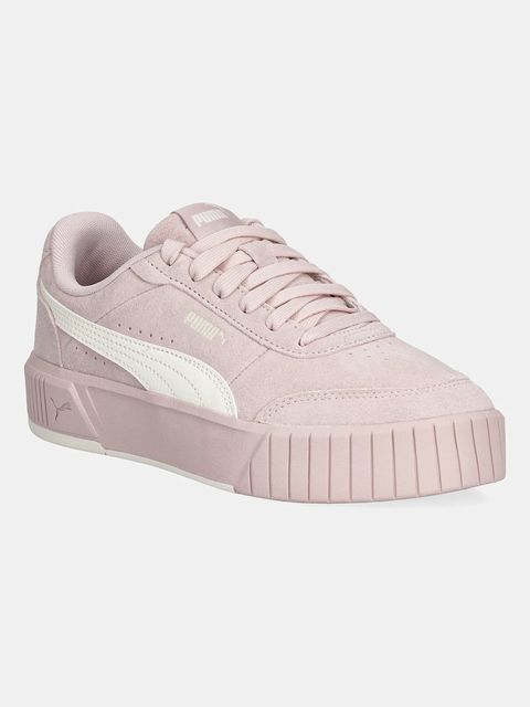 Puma sneakersy zamszowe Carina Mia SD damskie kolor różowy 402638 - zdjęcie produktu nr 1