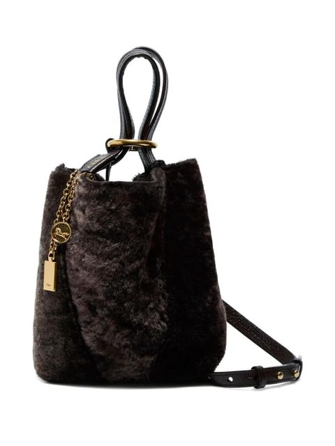 Chloé small Spin charm-detail tote bag - Brown