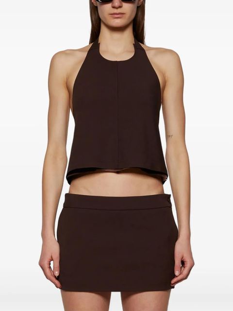 WARDROBE.NYC backless halter top - Brown - zdjęcie produktu nr 2