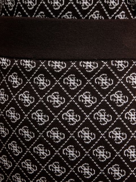 Guess spódnica z domieszką wełny AUBREY kolor brązowy mini ołówkowa W5BD81 Z3JD2