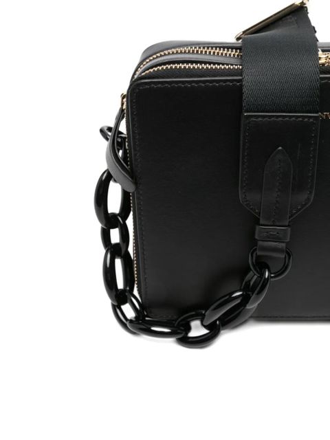 Lanvin logo-print shoulder bag - Black