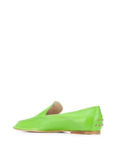 Tod's pebble detail loafers - Green