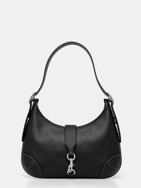 Coach torebka skórzana Hamptons kolor czarny CW642