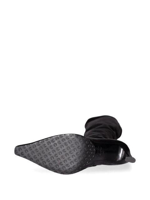 Marine Serre knee high heeled boots - Black - zdjęcie produktu nr 2