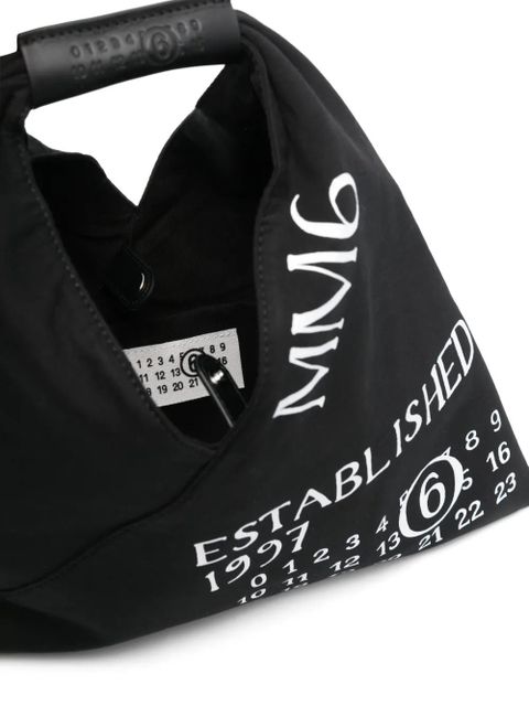 MM6 Maison Margiela numbers-motif tote bag - Black