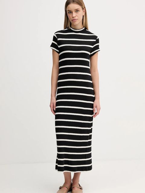 Tommy Hilfiger sukienka kolor czarny maxi prosta WW0WW47860 - zdjęcie produktu nr 1