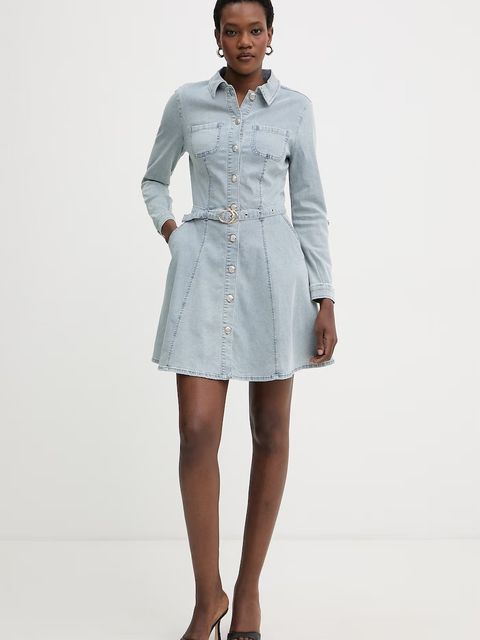 Morgan sukienka koszulowa jeansowa - zdjęcie produktu nr 1