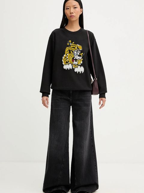 Kenzo bluza bawełniana x Verdy kolor czarny z aplikacją FF58SW2764MC.99J