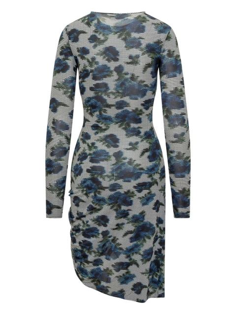 Coperni floral knot midi dress - Blue