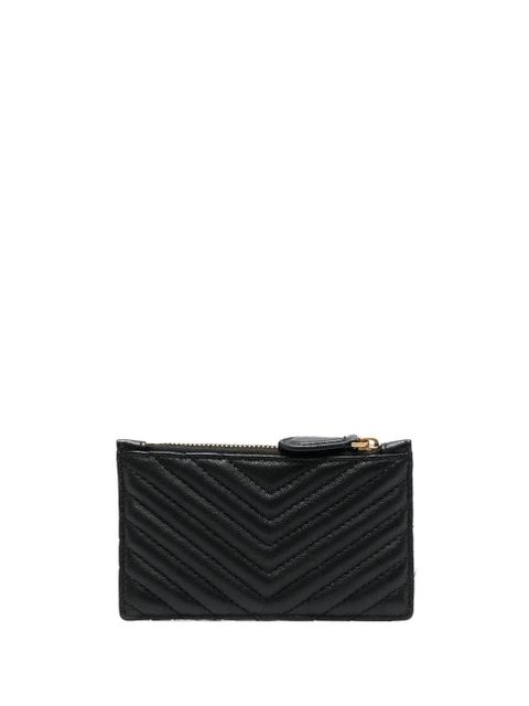PINKO logo-detail leather cardholder - Black