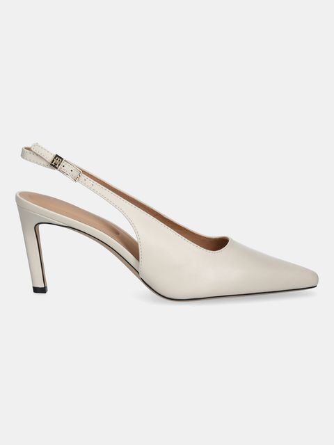 Tommy Hilfiger szpilki skórzane SQUARED TOE HIGH HEEL SLINGBACK - zdjęcie produktu nr 1