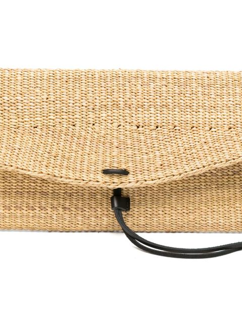 Muun Motto woven straw shoulder bag - Neutrals - zdjęcie produktu nr 2