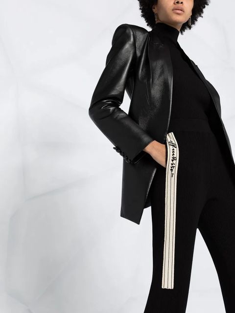 Off-White side stripe-detail track pants - Black