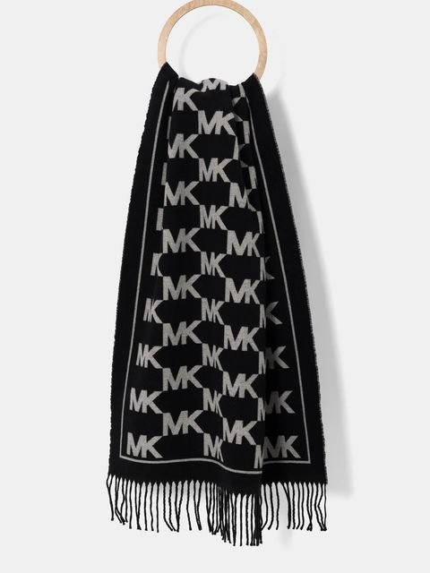 MICHAEL Michael Kors szalik damski kolor czarny wzorzysty 539939