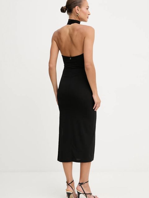 Silvian Heach sukienka TIKIM kolor czarny maxi dopasowana GPA25358VE