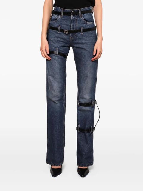 Coperni multi-belt five-pocket jeans - Blue - zdjęcie produktu nr 2