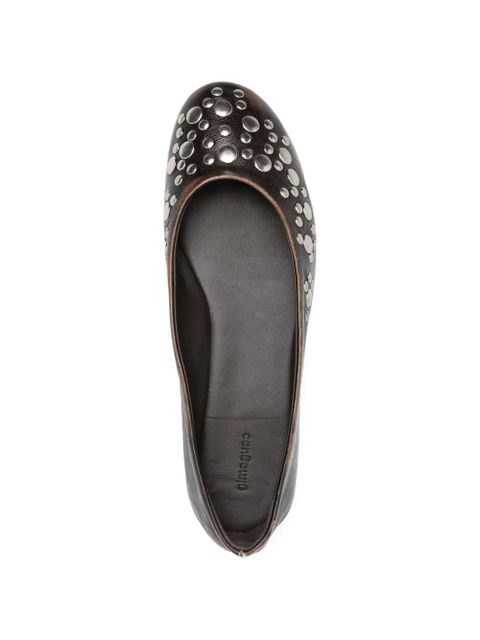 Gimaguas studded ballet flats - Brown