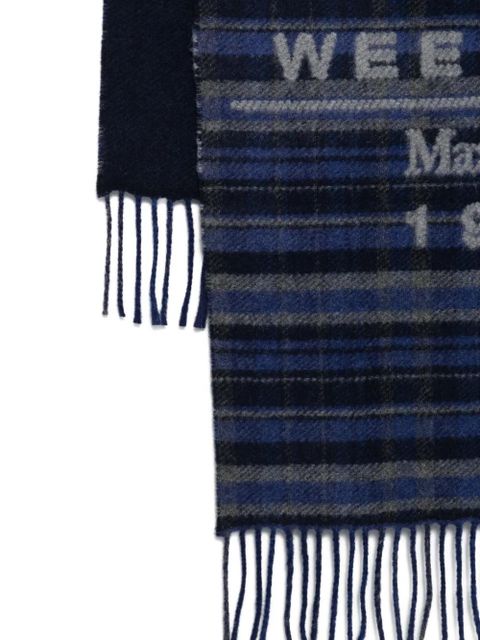 Weekend Max Mara fringed scarf - Blue - zdjęcie produktu nr 2