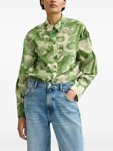 Essentiel Antwerp floral-print shirt - Green - zdjęcie produktu nr 2