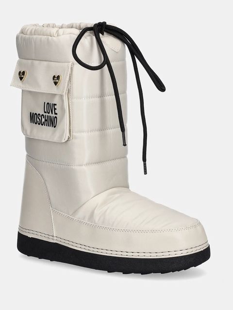 Love Moschino śniegowce kolor beżowy JA24452G0NISL128 - zdjęcie produktu nr 1