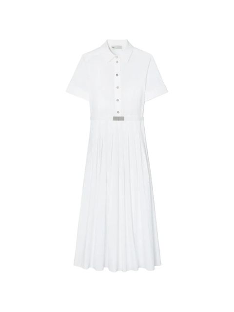 Tory Burch pleated poplin shirtdress - White - zdjęcie produktu nr 1