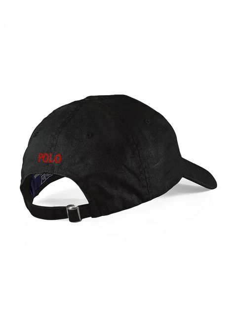 Polo Ralph Lauren czapka z daszkiem bawełniana kolor czarny gładka 211912843 - zdjęcie produktu nr 2