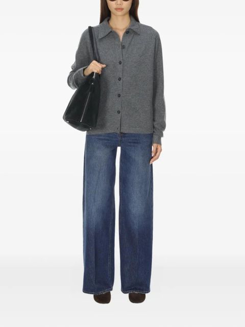 TOTEME raglan-sleeve cardigan - Grey - zdjęcie produktu nr 2