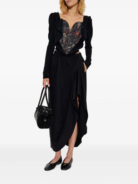 Vivienne Westwood ruffled pocketed asymmetrical skirt - Black