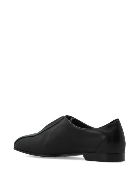 Jil Sander lace-up leather sneakers - Black