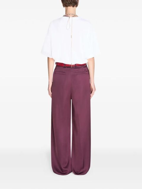 DRIES VAN NOTEN wide-leg trousers - Purple