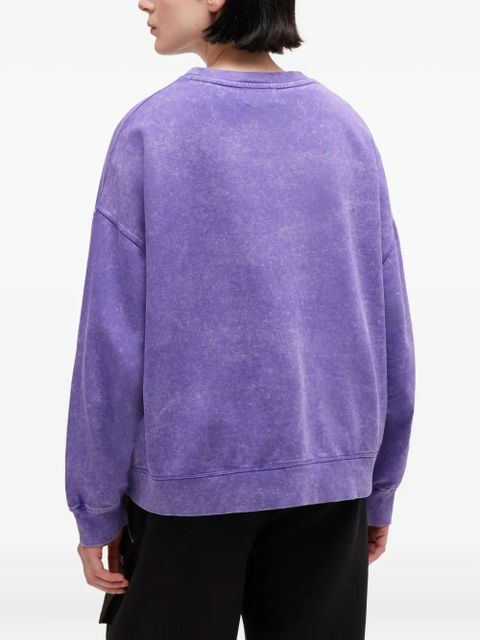 GANNI graphic-print sweatshirt - Purple