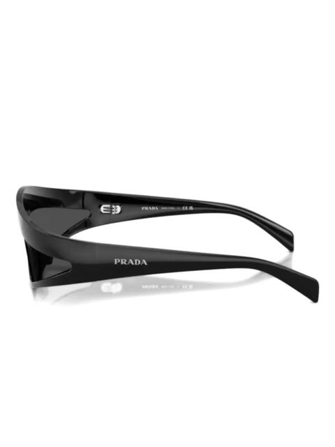 Prada Eyewear shield-frame sunglasses - Black - zdjęcie produktu nr 2