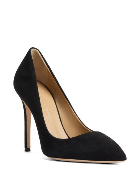 Giuseppe Zanotti Lucrezia suede court pump - Black - zdjęcie produktu nr 2