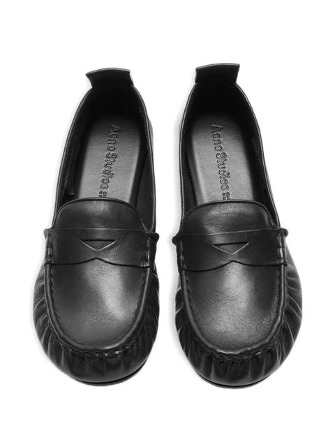 Acne Studios penny-slot leather loafers - Black - zdjęcie produktu nr 2