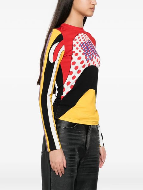 Jean Paul Gaultier Body Map long-sleeve top - Red