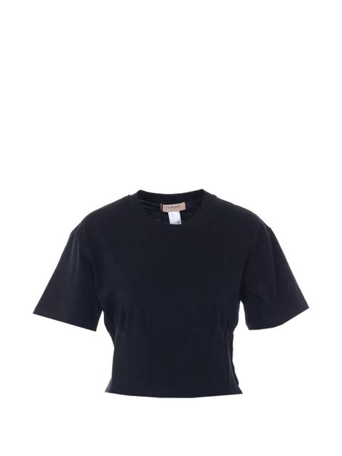 TWINSET cropped T-shirt - Blue - zdjęcie produktu nr 1