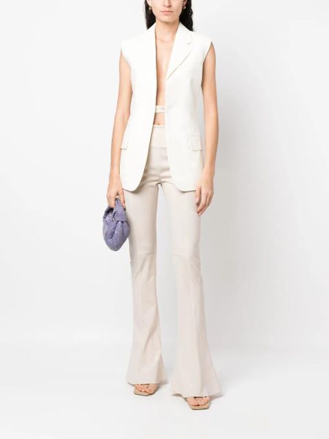 Victoria Beckham two-tone sleeveless jacket - Neutrals