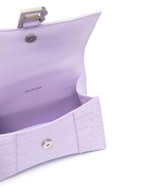 Balenciaga XS Hourglass top-handle bag - Purple