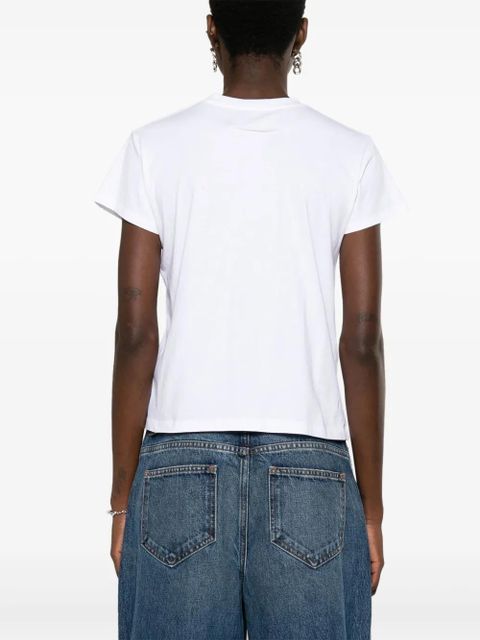 MM6 Maison Margiela logo-appliqué cotton T-shirt - White