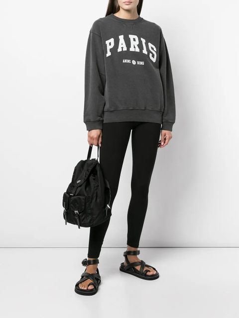 ANINE BING Ramona printed sweatshirt - Black - zdjęcie produktu nr 2