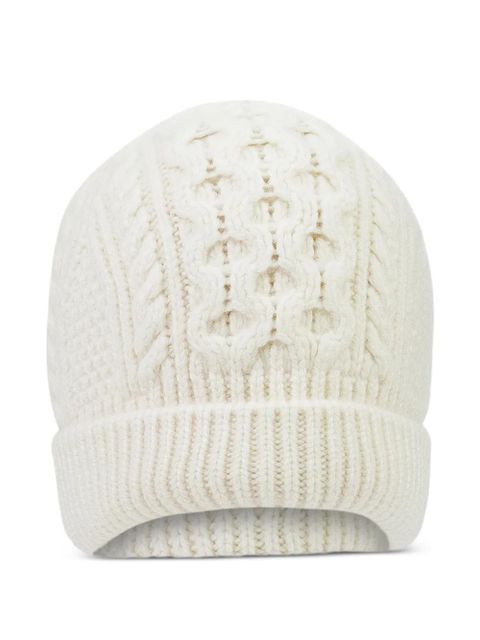 Loro Piana cable-knit beanie - Neutrals - zdjęcie produktu nr 1