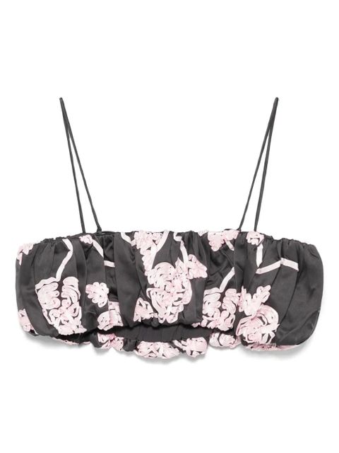 ROTATE BIRGER CHRISTENSEN balloon crop top - Grey - zdjęcie produktu nr 2