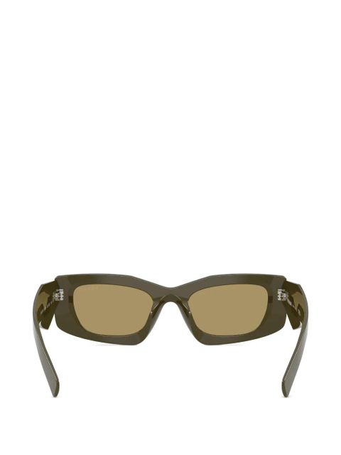 Prada Eyewear geometric-frame sunglasses - Green