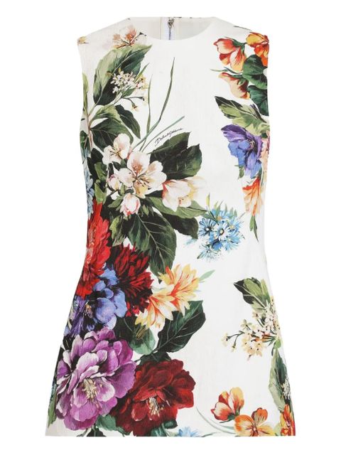 Dolce & Gabbana floral-print blouse - White - zdjęcie produktu nr 1