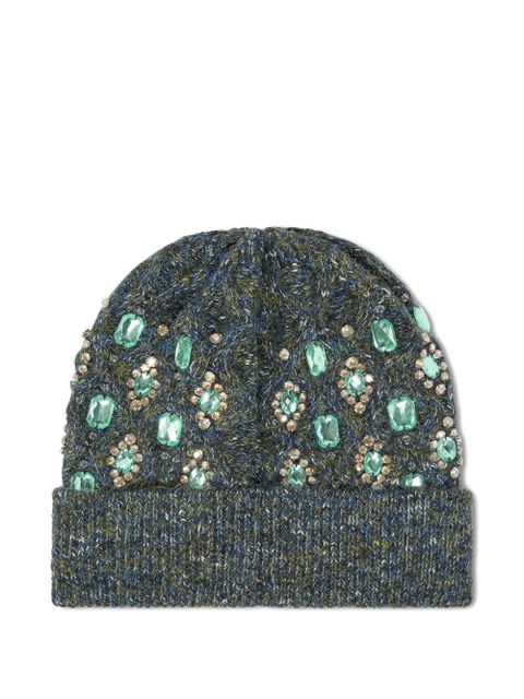 PINKO jewel-embellished beanie - Grey - zdjęcie produktu nr 2