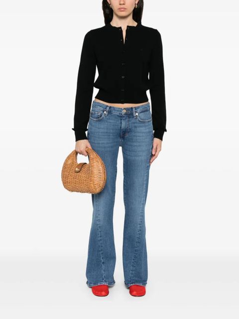 SANDRO ruffle-trim cardigan - Black