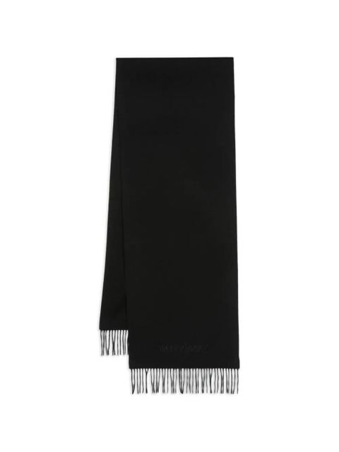 Saint Laurent fringed scarf - Black - zdjęcie produktu nr 1